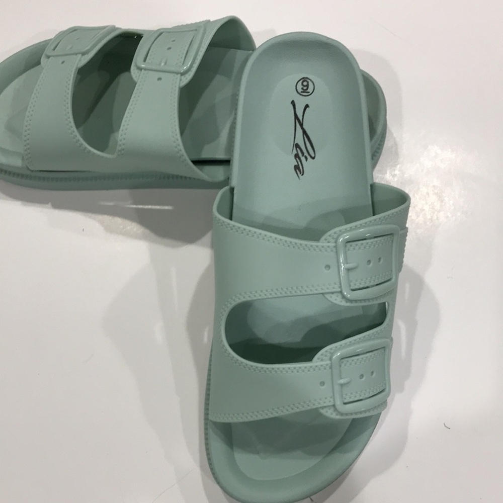 Mint Jelly Platform Sandals -Lia size 9 - Picture 2 of 5